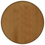 vidaXL Tapis rond marron 60 cm bambou