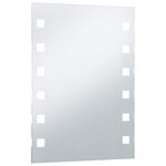 vidaXL Miroir mural à LED pour salle de bains 60x80 cm