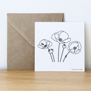 Carte - Coquelicots