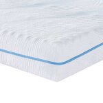 vidaXL Matelas Moyennement ferme 140 x 190 cm Blanc