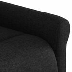 vidaXL Fauteuil de massage inclinable Noir Tissu