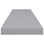vidaXL Étagère murale flottante gris 120x23 5x3 8 cm MDF