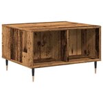 vidaXL Table basse vieux bois 60x50x36 5 cm bois d'ingénierie