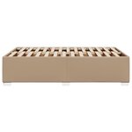 vidaXL Cadre de lit cappuccino 120x190 cm similicuir
