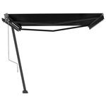 vidaXL Auvent automatique sur pied 400x300 cm Anthracite