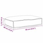 vidaXL Coussin en Palette pour siège Beige 60x40x8 cm Tissu Oxford