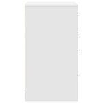 vidaXL Buffet avec tiroir Blanc 40 x 41 x 75 cm Bois d'ingénierie