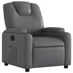 vidaXL Fauteuil inclinable gris similicuir