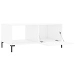 vidaXL Table basse blanc 90x50x40 cm bois d'ingénierie