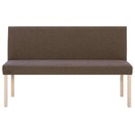 Banc banquette 139 5 cm marron polyester 02_0010892