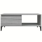 vidaXL Table basse Sonoma gris 90x50x36 5 cm Bois d'ingénierie