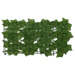 vidaXL Écran de balcon avec feuilles Vert 400 x 75 cm