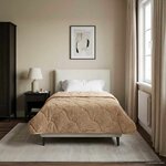 vidaXL Duvet complet toute l'année 155 x 220 cm Non Taupe Respirant