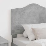 vidaXL Tête de lit avec tête de lit Gris béton 90 cm Bois d'ingénierie