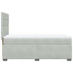 vidaXL Sommier à lattes de lit et matelas Gris clair 80x200 cm Velours