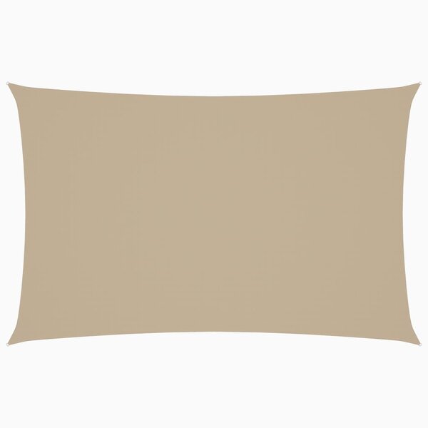 vidaXL Voile de parasol tissu oxford rectangulaire 2x4 5 m beige