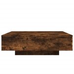 vidaXL Table basse chêne fumé 100x100x31 cm bois d'ingénierie