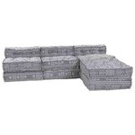 vidaXL Coussin 4 Pièces Gris clair 70 x 70 x 54 cm Polyester