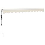 vidaXL Auvent rétractable automatique crème 3 5x2 5 m