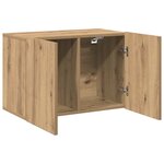 vidaXL Meuble TV mural chêne artisanal 60x30x41 cm
