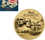 Pièce de monnaie en Or 3000 Francs g 0.031 (1/1000 oz) Millésime Gold Gift MOUNT RUSHMORE 1/1000
