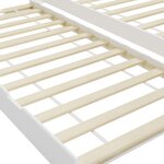 vidaXL Cadre de lit extensible sans matelas blanc bois de pin 90x200cm