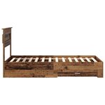 vidaXL Cadre de lit Bois ancien 100 x 200 cm Bois d'ingénierie