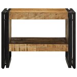 vidaXL Table basse 50x50x38 cm bois de manguier massif brut