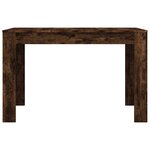 vidaXL Table à dîner chêne fumé 120x60x76 cm bois d'ingénierie