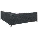vidaXL Housse pour meubles Noir 270 x 270 x 80 cm Tissu Oxford 420D