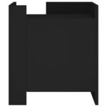 vidaXL Table de chevet noir 45x50x50 cm bois d’ingénierie