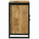 vidaXL Cabinet pour lavabo avec porte Marron Bois de manguier massif