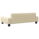 vidaXL Canapé pour enfants crème 90x53x30 cm tissu