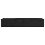 Tiroirs de lit vidaXL Noir 80x36 5x16 5 cm en bois d'ingénierie