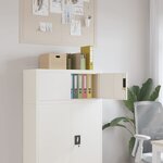 vidaXL Classeur blanc 90x40x40 cm acier