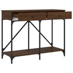 vidaXL Table console chêne marron 100x39x78 5 cm bois d'ingénierie