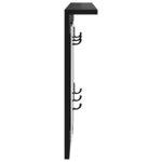 vidaXL Porte-manteau mural avec étagère Chêne noir 85 x 10 x 45 cm