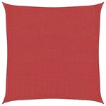 vidaXL Voile d'ombrage 160 g/m² Rouge 7x7 m PEHD