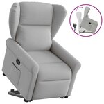 vidaXL Fauteuil inclinable gris nuage tissu
