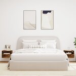 vidaXL Meubles TV muraux 2 Pièces chêne fumé 40x30x30cm bois d'ingénierie