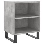 vidaXL Tables de chevet 2 Pièces gris béton 40x30x50 cm bois d'ingénierie