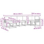 vidaXL Ensemble de canapés d'extérieur 7 pc Blanc et anthracite