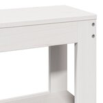 vidaXL Cadre de lit sans matelas blanc 140x200 cm bois de pin massif