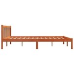 vidaXL Cadre de lit sans matelas cire marron 160x200cm bois pin massif