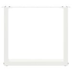 vidaXL Pieds de table basse en U  2 pièces  blanc  50 x (42-43) cm  acier