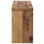 vidaXL Porte-manteau mural avec étagère Bois ancien 50 x 16 x 26 cm