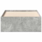 vidaXL Cadre de lit sans matelas gris béton 90x200 cm