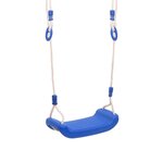 vidaXL Sièges de balançoire avec cordes 2 Pièces bleu 37x15 cm PE