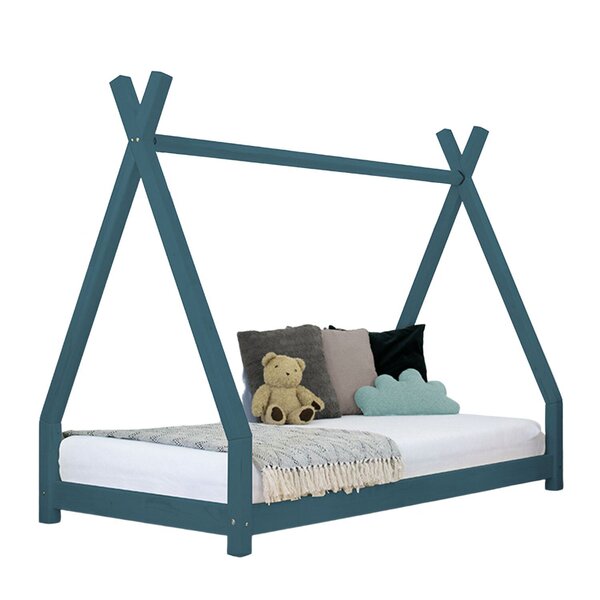 Lit tipi enfant NAKANA 120 x 190 vert pétrole