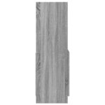 vidaXL Buffet haut sonoma gris 92x33x100 cm bois d'ingénierie